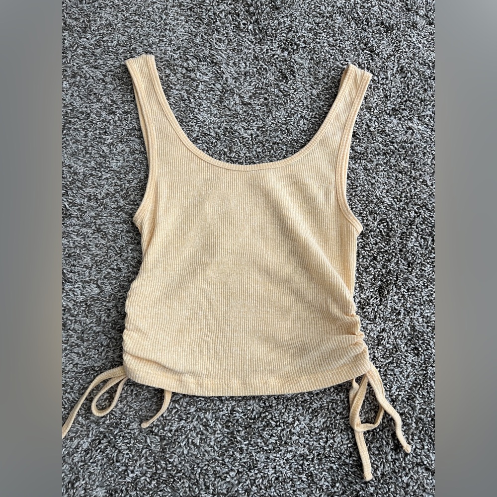 PacSun Yellow Cropped Tank Top